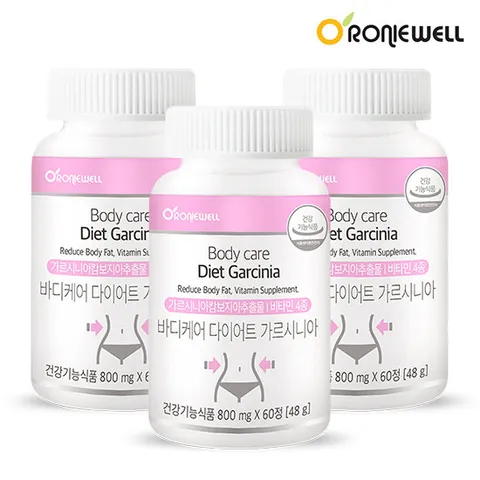 로니웰 바디케어 다이어트 가르시니아 60정 x 3병 (총 3개월분)