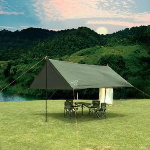 2M 그늘막타프+폴대세트 / 자외선차단 방수 렉타타프