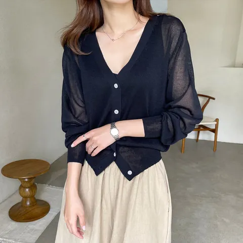 [키첼] 아이징 니트 가디건