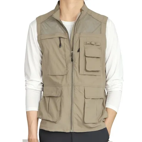 [아재나라]WFVB3020 봄여름 남성 멀티포켓 메쉬 등산조끼 작업복