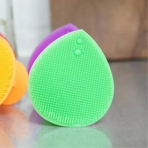 모공 클렌징 세안 마사지 실리콘 패드 세면 용품 그린