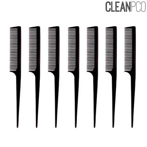 장군사 심플 블랙 꼬리빗 1P 헤어브러쉬 어린