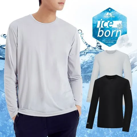 [콜핑] 남성 아이스본 냉감 긴팔 등산 티셔츠 스펠로 KST4834M