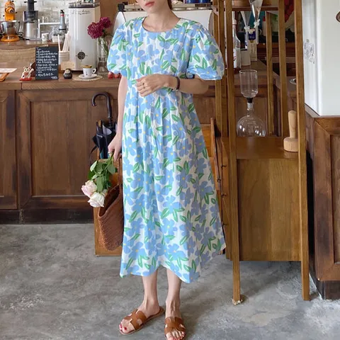 [이쁘다] 프레시 플라워 원피스