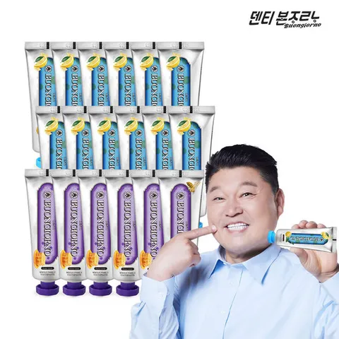 덴티본조르노 치약100g 치석케어 12개+잇몸케어 6개