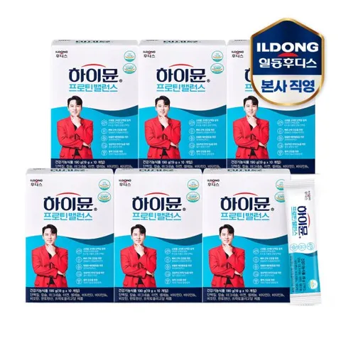 일동후디스 하이뮨 프로틴 밸런스 스틱 (19g*10포) 6박스