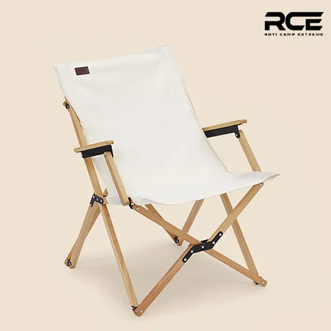 [로티캠프] 감성캠핑 접이식 캔버스 암레스트 체어