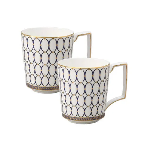 [ 현대백화점 ]웨지우드 르네상스골드 머그 2p (블루)