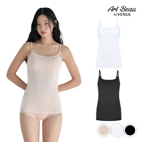 비너스아르보 스트랩 브라탑 캡 나시 3매입(TSET373)