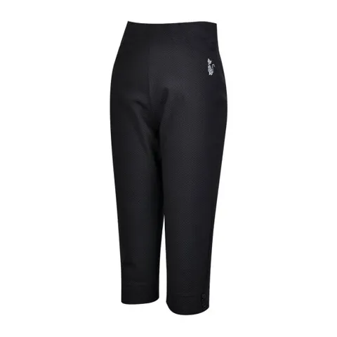 국내산 여성 여름 스판 밴딩 고양이 와플 7부 바지