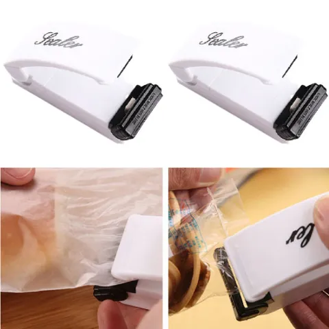 휴대용 밀봉기 2개 비닐 접착기 실링기 포장 핸드 실링 테이프