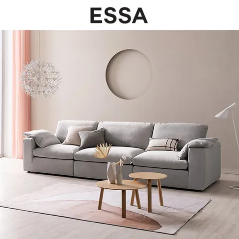 [에싸] 폴렌 4인 리브 패브릭 소파