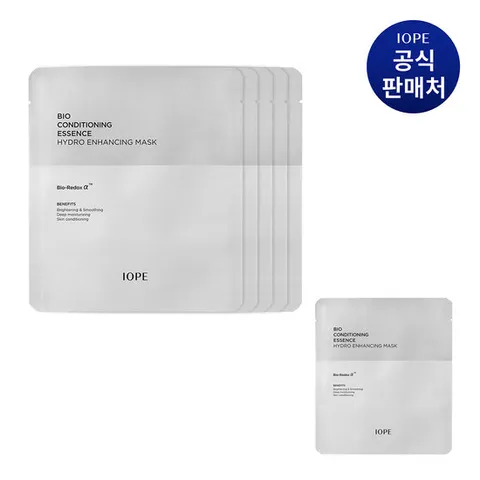 [15% 더블쿠폰] 아이오페 바이오 컨디셔닝 하이드로 인핸싱 마스크 5매