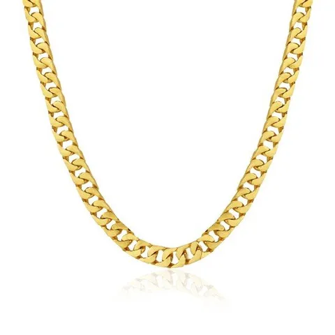 [한국금다이아몬드] 남자 순금 목걸이 면 체인 24K 37.5g 18K장식