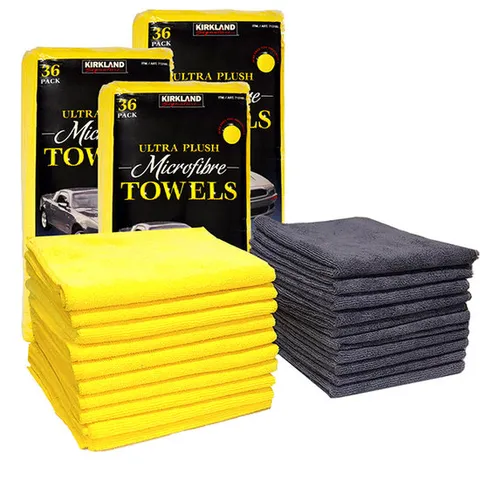 플린 라이트 세차타월 40x40 노랑