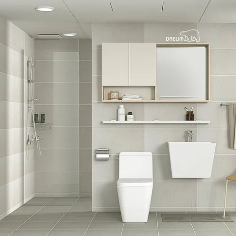 대림 바스&키친 그레이리브 멀티장 거실욕실 리모델링