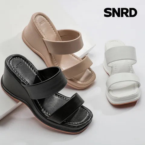 [무료배송] Summer 키높이(7.5cm) 여성 고탄성/경량 통굽-슬리퍼