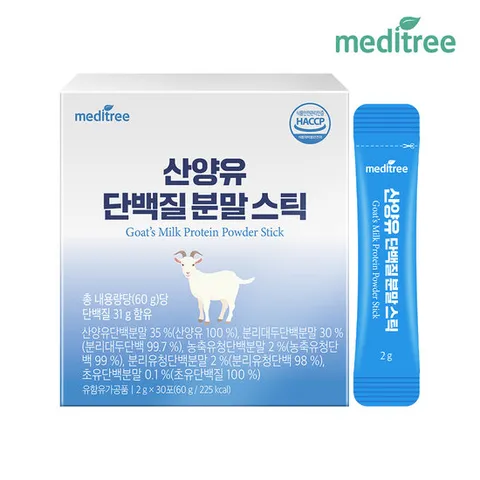 메디트리 산양유 초유 단백질 프로틴 분말스틱 1박스(30포)