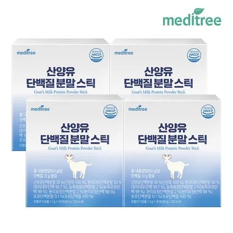 메디트리 산양유 초유 단백질 프로틴 분말스틱 4박스(120포)