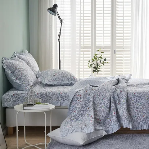 룸마이룸 미쉘 안티알러지 프릴 여름이불 베개커버세트 Q/K