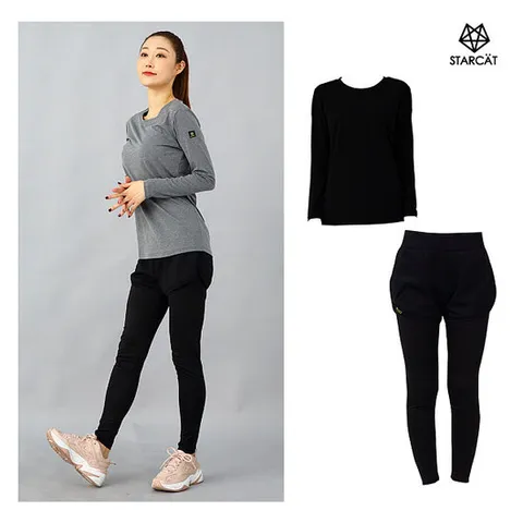 [스타캣]간절기긴팔 요가복세트 필라테스복세트 운동복세트TL09P