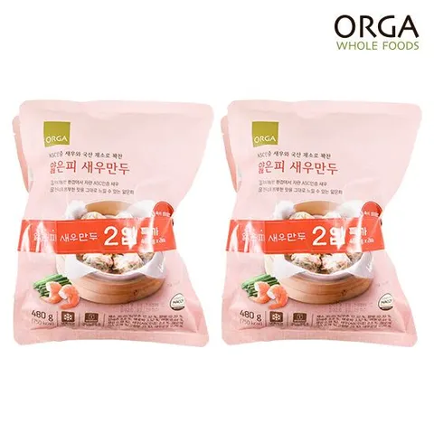 [ORGA] 얇은피 새우만두 480g*2 (2입기획) X 2