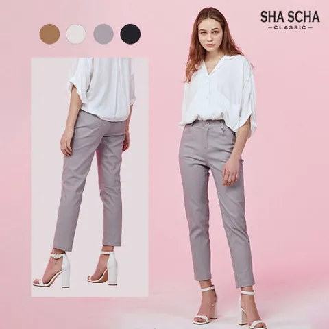 [홈쇼핑인기]샤샤 슬림 릴렉스 코튼팬츠 1종