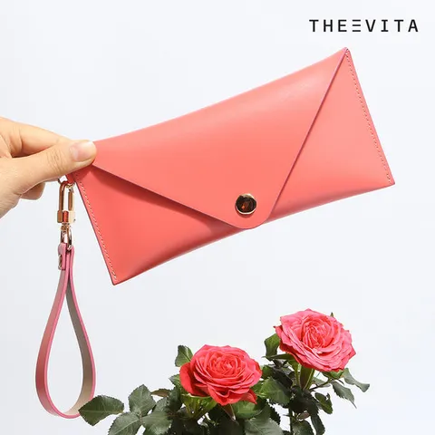 [더에비타]클라라 엔버롭 파우치 핑크