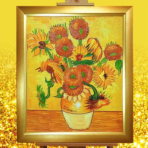 이나코리아 해바라기 꽃 유화 빈센트 반고흐 명화 그림 액자