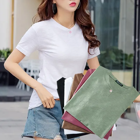 로미홀리-빠리맘 여성 반팔 티셔츠 반팔면티