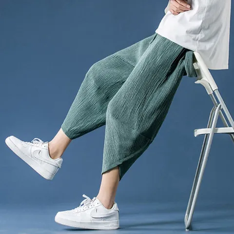 에씨오 남여 7부 지지미 배기팬츠