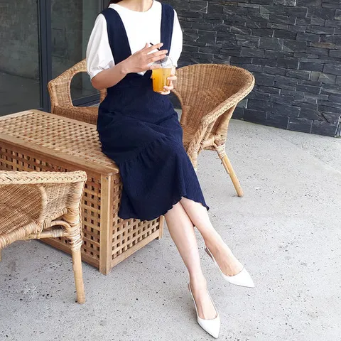 여름 썸머 롱원피스 플리츠 66 77 88 빅사이즈 휴양지 오피스룩