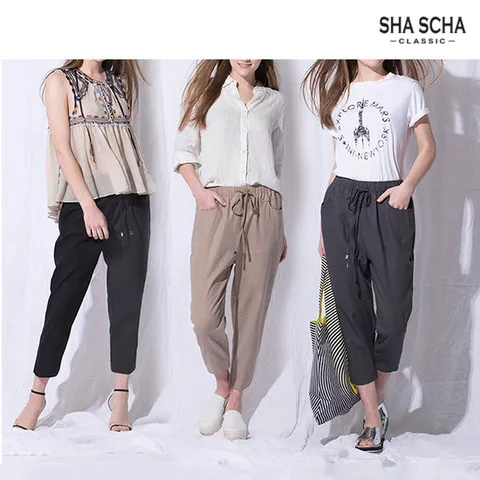 [홈쇼핑인기]샤샤 라미 컴포터블 배기팬츠 1종