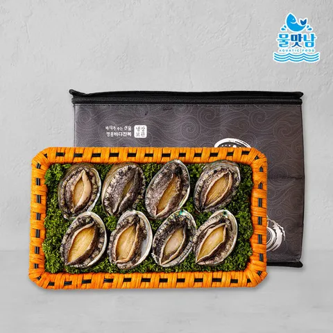 [물맛남] 완도직송 활전복 선물세트 왕특대1kg 9-10미(부직포포장)