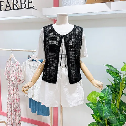 [ 롯데백화점 ][파르베]보헤미안그물베스트(71286F20)