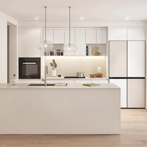 아너스가구 루이8000 유색 일자형 싱크대(2.4m 기준)