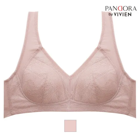 판도라by비비안 VBR7130 시스루 플라워 리프팅 노와이어 브라