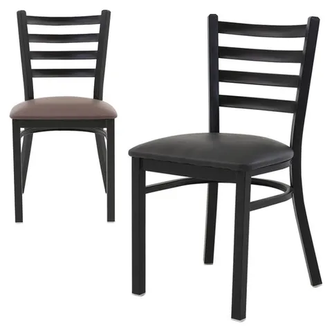 더조아 철재캐빈체어 블랙 카페 식당 업소용 식탁의자