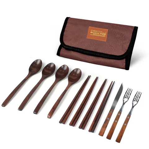 Buck703 캠핑 나무 커틀릿 세트 11p