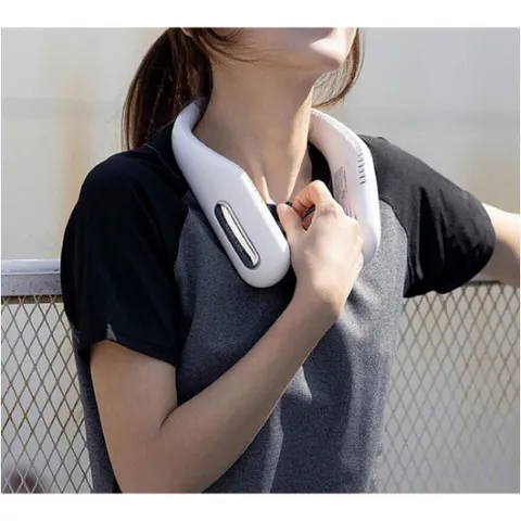 3단계 바람 조절 휴대용 넥밴드 목 선풍기 목풍기 목걸이 실리콘
