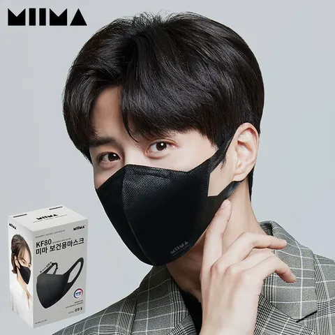 미마 보건용마스크 소형 검정 30개입(KF80)