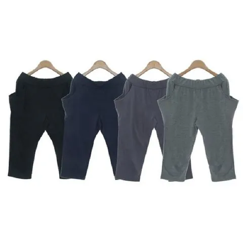 여름바지 옆 주머니 7부 배기바지 여자 여름팬츠 편안한 바지