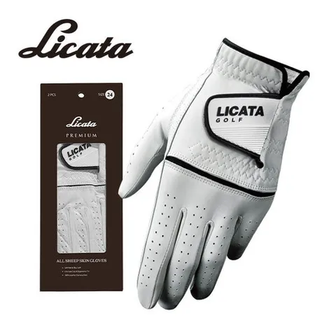2장1세트/ 리카타 에어컴포트 프리미엄 올양피 남성 여성 골프장갑 GGMS91051FR 남자 여자 장갑 G