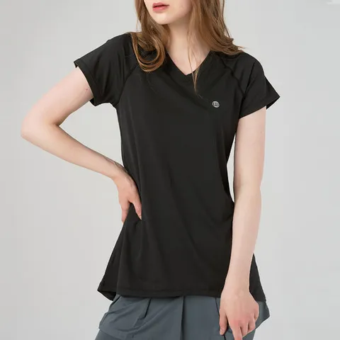 허그 여름신상 기능성 반팔티셔츠 하임 롱 티셔츠