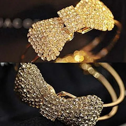 뱅글팔찌 리본 뱅글 큐빅 여자 팔찌