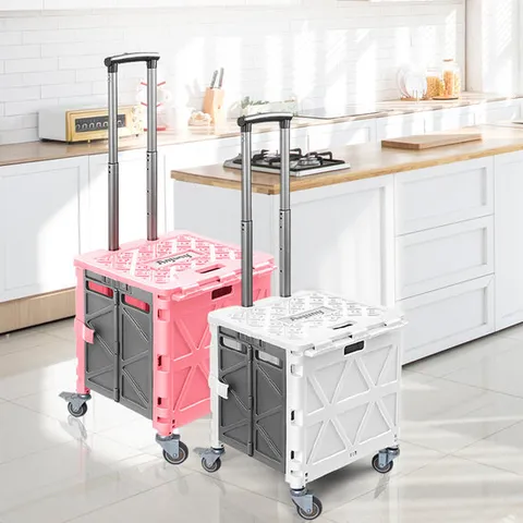 접이식 쇼핑카트 360도 회전 저소음 4개 큰바퀴