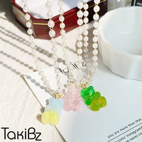 [타키비즈] 젤리베어 진주목걸이