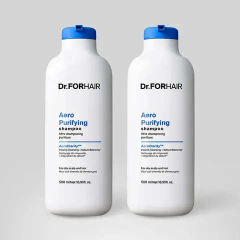 [닥터포헤어] 지성두피 딥클렌징 에어로 퓨리파잉 샴푸 500mlx2