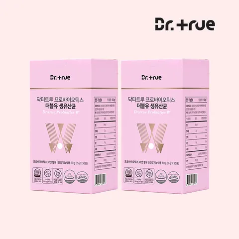 닥터트루 프로바이오틱스 락토바실러스 여성 질 더블유 유산균 30포, 2개