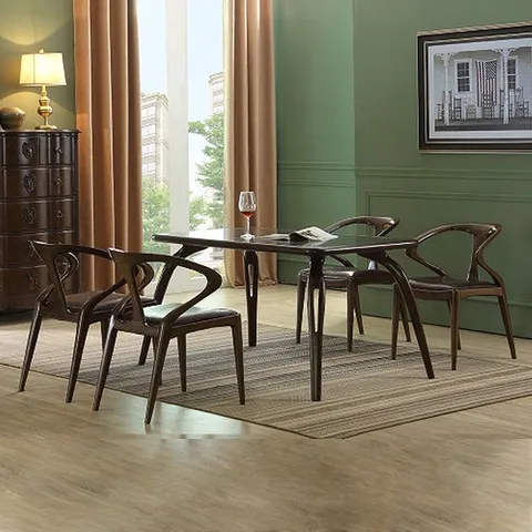 젠틱가구 벨쥬아 원목 주방 테이블 의자 4인 식탁세트